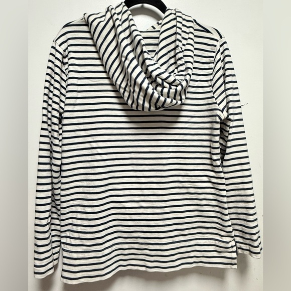 J. Crew Blue and White Striped Top - Picture 3 of 4